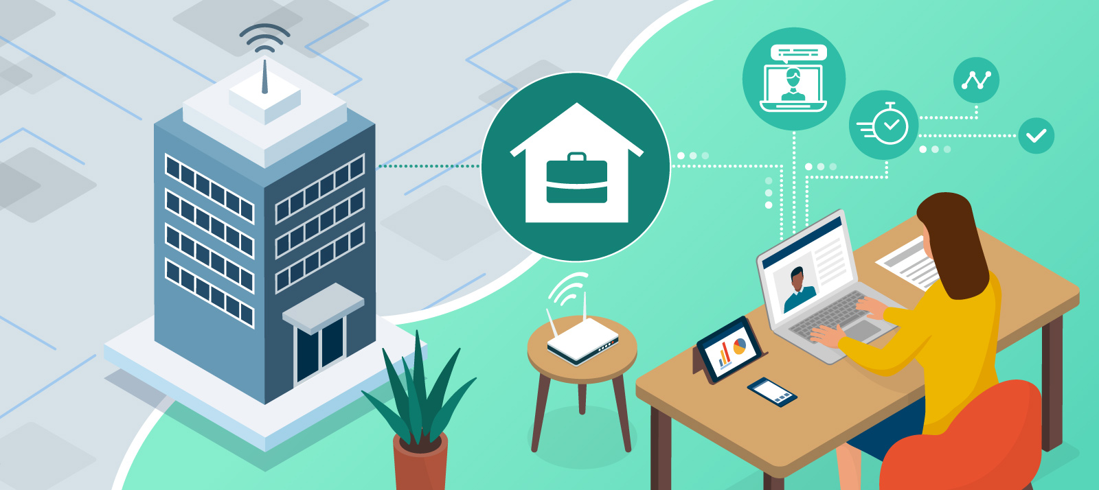 دورکاری کارمندان از خانه